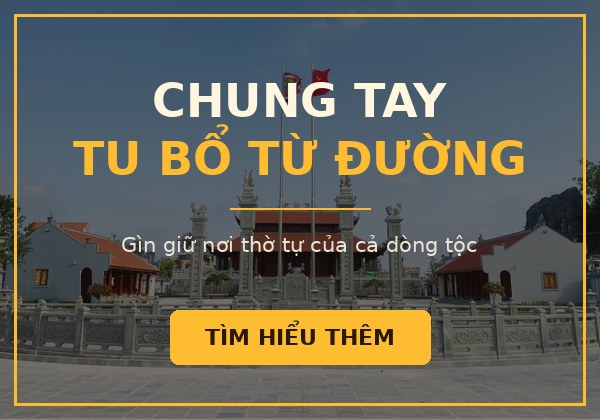 Chung tay tu bổ từ đường